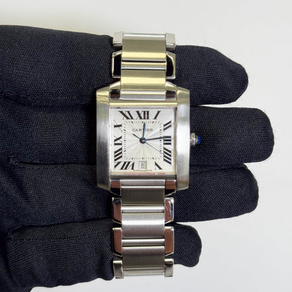 Cartier Tank 28mm White Dial Watch Ref# W51002Q3