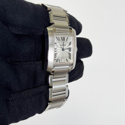 Cartier Tank 28mm White Dial Watch Ref# W51002Q3