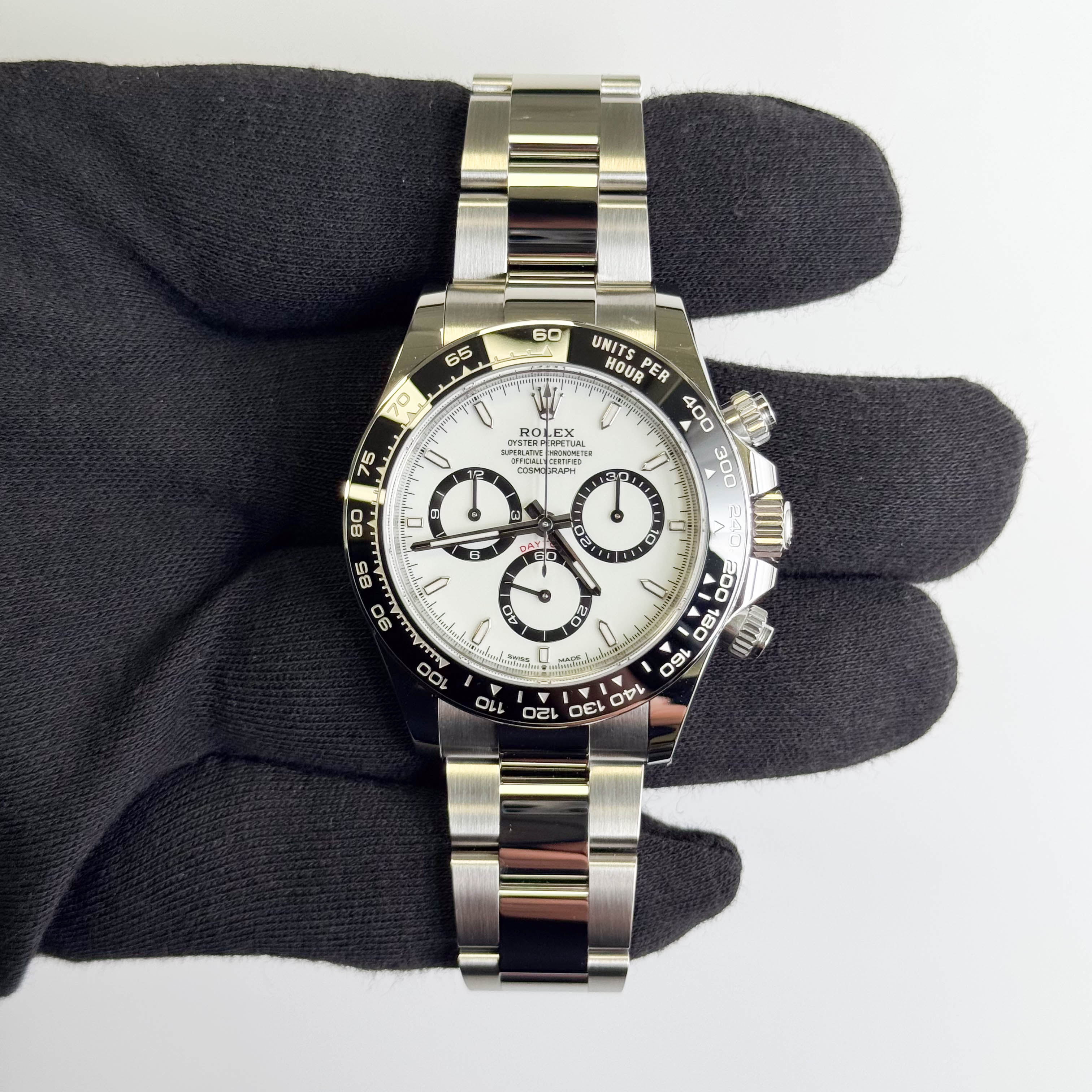 Rolex Daytona 40mm White Dial Watch Ref# 126500LN