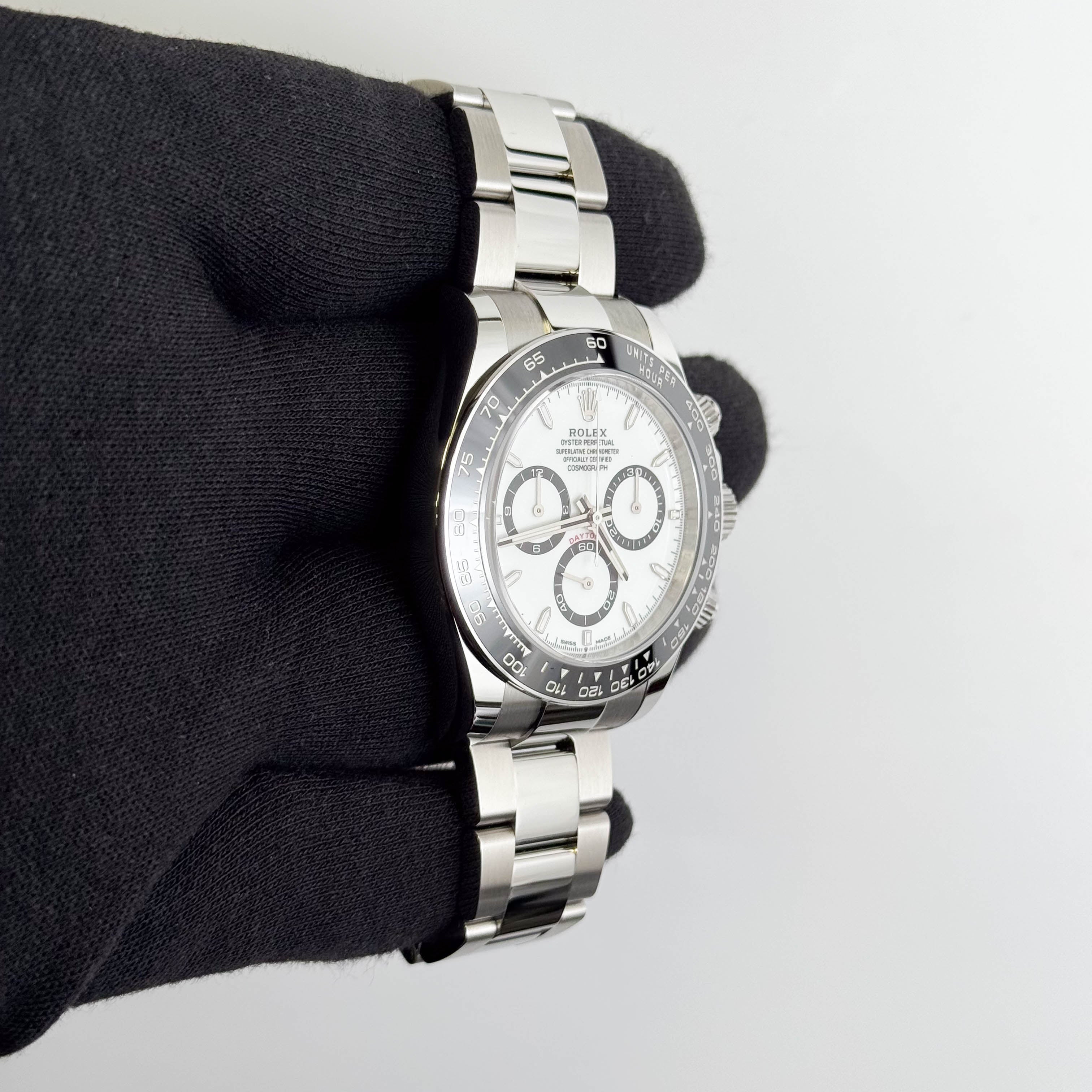 Rolex Daytona 40mm White Dial Watch Ref# 126500LN