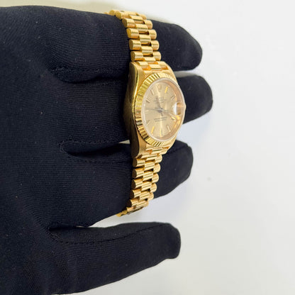 Rolex Datejust 26mm Champagne Dial Watch Ref# 69178 - Happy Jewelers Fine Jewelry Lifetime Warranty