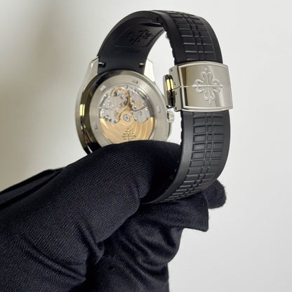 Patek Philippe Aquanaut 40.8mm Black Dial Watch Ref# 5167A-001 - Happy Jewelers Fine Jewelry Lifetime Warranty