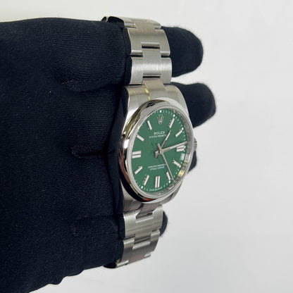 Rolex Oyster Perpetual 41mm Green Dial Watch Ref# 134300 - Happy Jewelers Fine Jewelry Lifetime Warranty