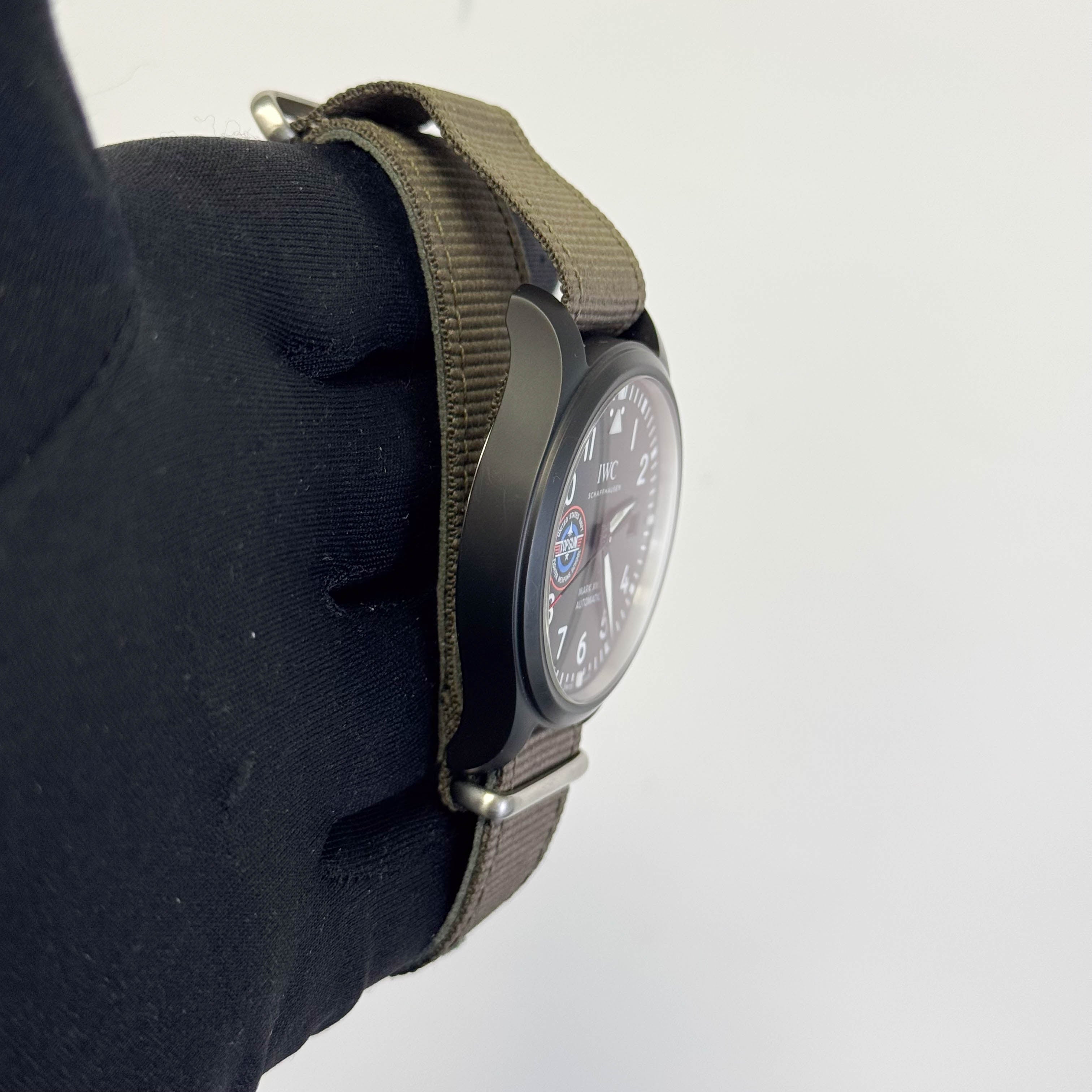 IWC Pilot's Watch Mark XVIII Top Gun Edition "SFTI" 41mm Black Arabic Dial Watch Ref# IW324712 - Happy Jewelers Fine Jewelry Lifetime Warranty