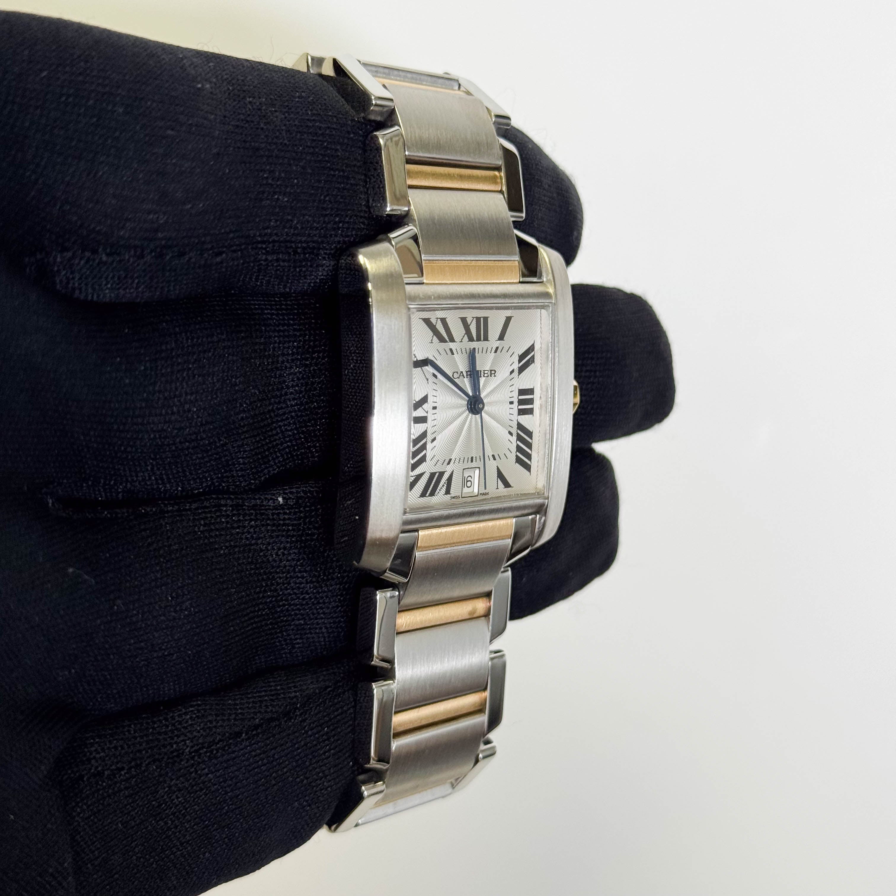 Cartier Tank Francaise 25mm Ivory Dial Ref#W51005Q4
