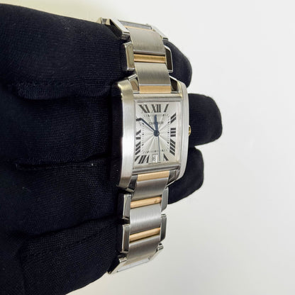 Cartier Tank Francaise 25mm Ivory Dial Ref#W51005Q4