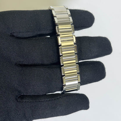 Cartier Tank Stainless Steel 20mm Ivory Dial Watch Ref# W51008Q3 - Happy Jewelers Fine Jewelry Lifetime Warranty