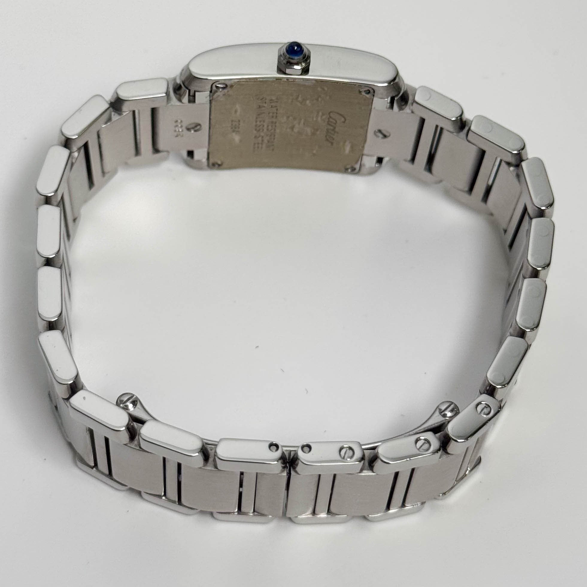 Cartier Tank Stainless Steel 20mm Ivory Dial Watch Ref# W51008Q3 - Happy Jewelers Fine Jewelry Lifetime Warranty