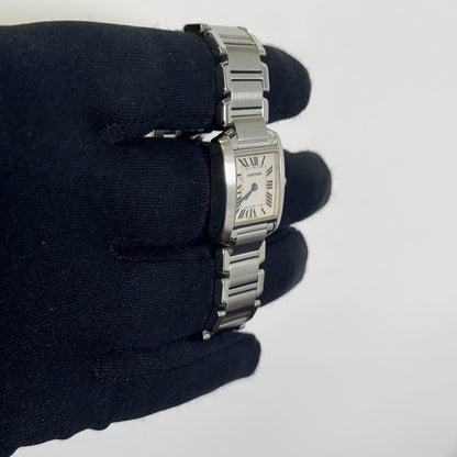 Cartier Tank Stainless Steel 20mm Ivory Dial Watch Ref# W51008Q3 - Happy Jewelers Fine Jewelry Lifetime Warranty