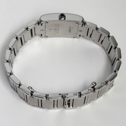 Cartier Tank Stainless Steel 20mm Ivory Dial Watch Ref# W51008Q3 - Happy Jewelers Fine Jewelry Lifetime Warranty