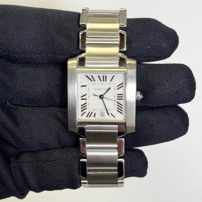 Cartier Tank 28mm White Dial Watch Ref# W51002Q3