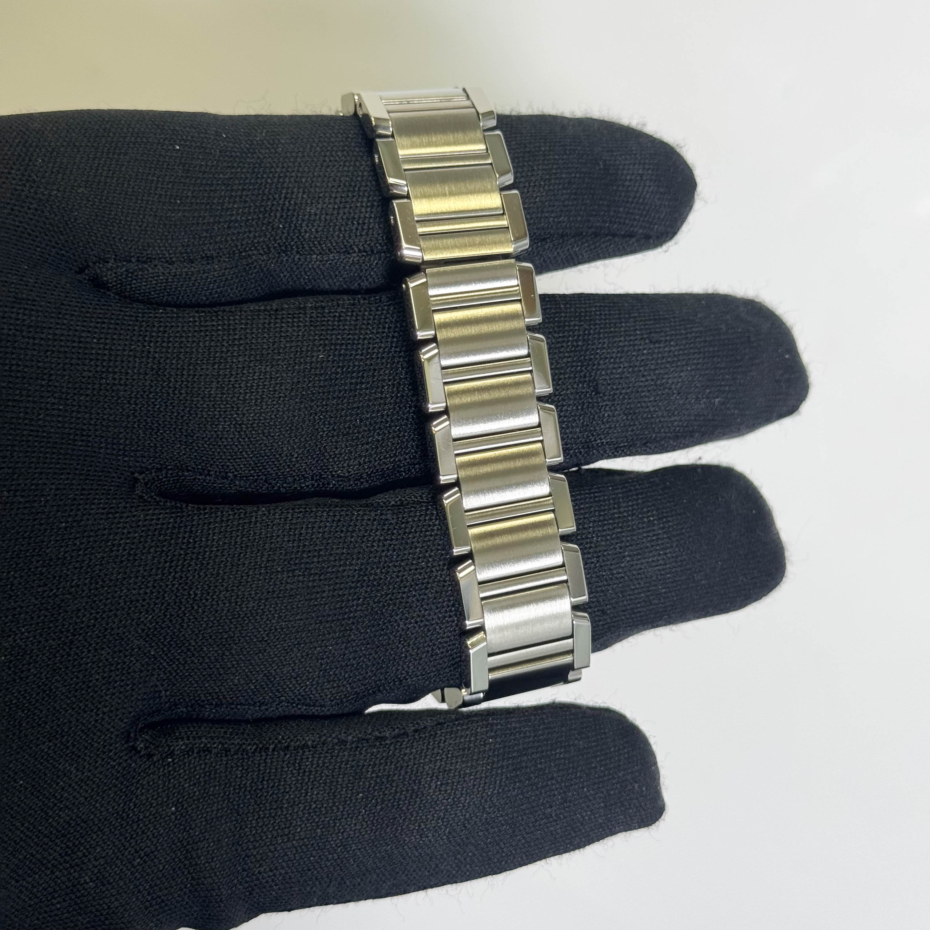 Cartier Tank Stainless Steel 20mm Ivory Dial Watch Ref# W51008Q3 - Happy Jewelers Fine Jewelry Lifetime Warranty