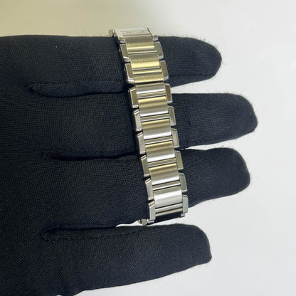 Cartier Tank Stainless Steel 20mm Ivory Dial Watch Ref# W51008Q3 - Happy Jewelers Fine Jewelry Lifetime Warranty
