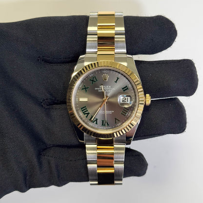 Rolex Datejust 41mm Wimbledon Dial Watch Ref# 126333 - Happy Jewelers Fine Jewelry Lifetime Warranty