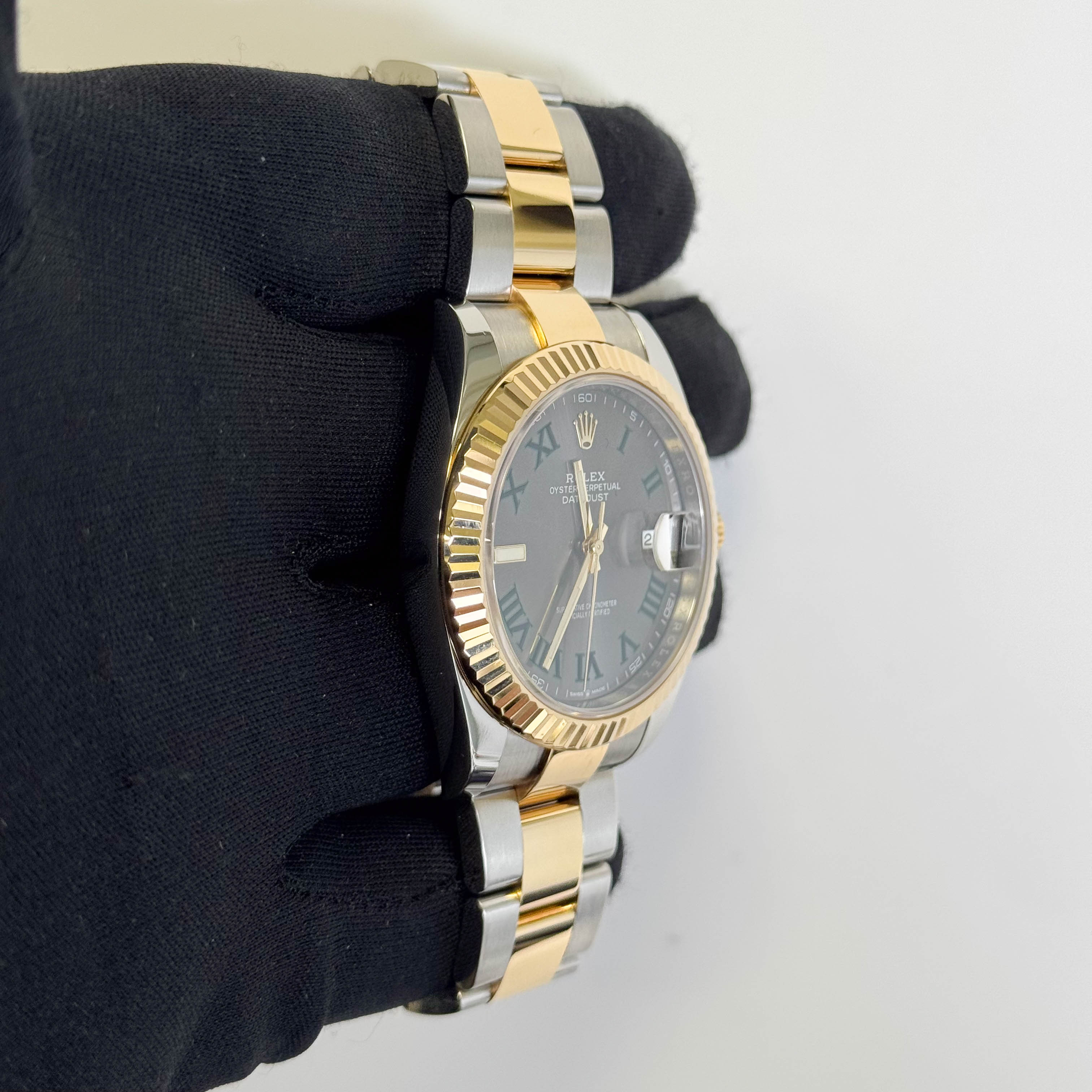 Rolex Datejust 41mm Wimbledon Dial Watch Ref# 126333 - Happy Jewelers Fine Jewelry Lifetime Warranty