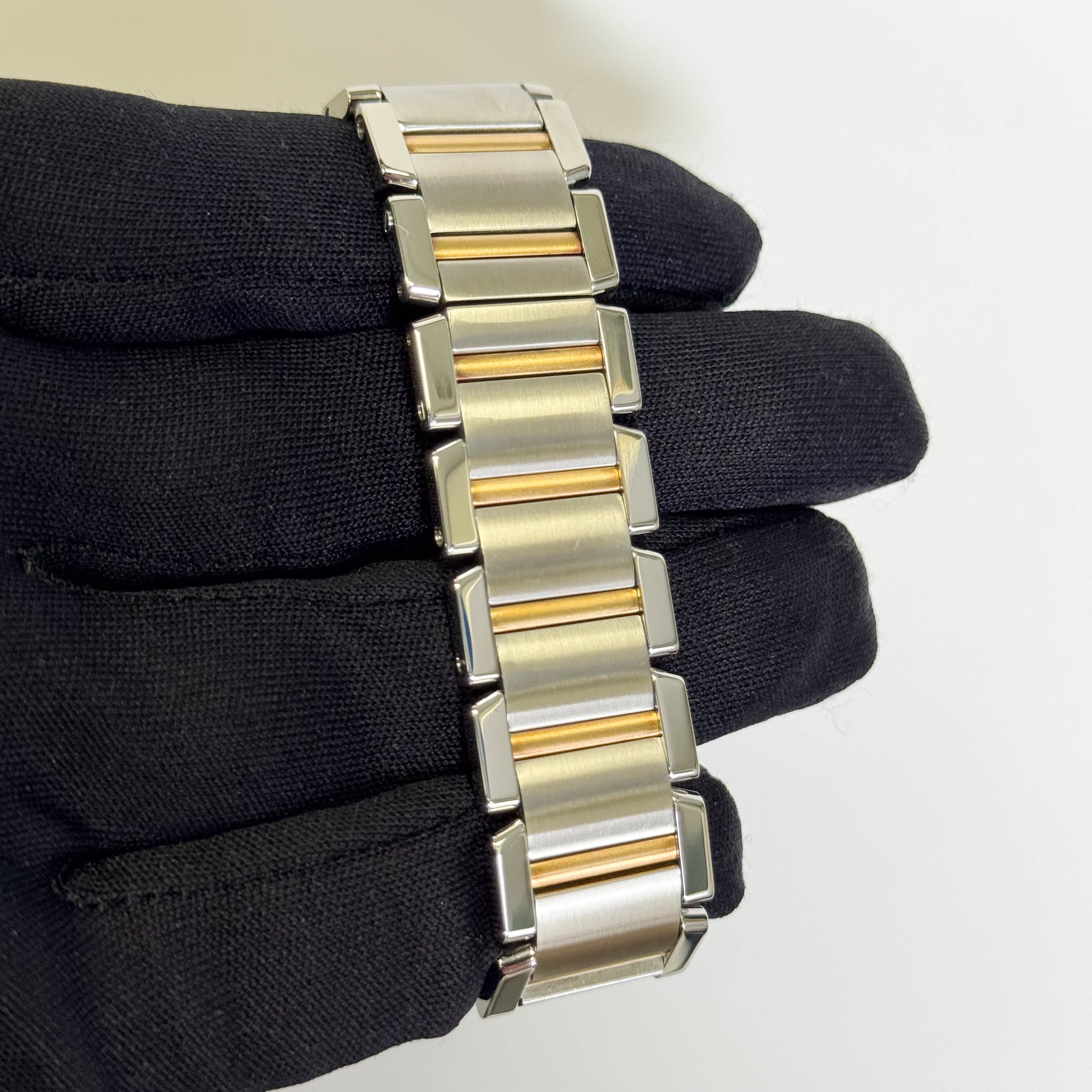 Cartier Tank Francaise 25mm Ivory Dial Ref#W51005Q4