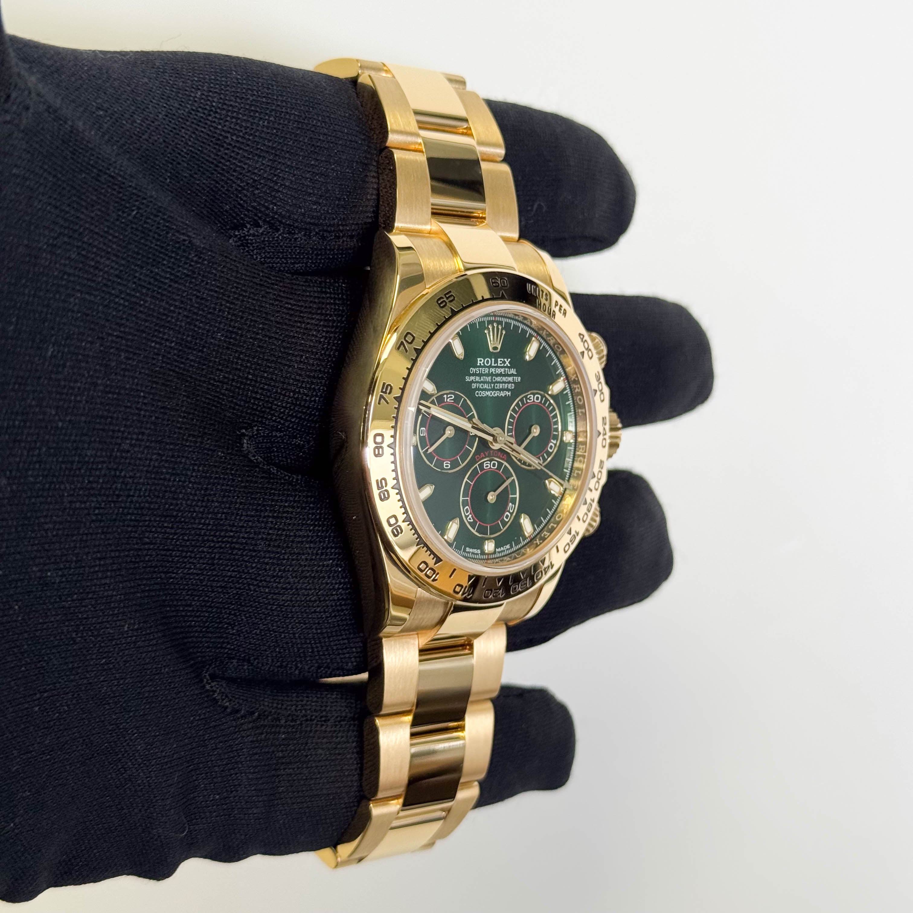Rolex Daytona 40mm Green Dial Watch Ref# 116508 - Happy Jewelers Fine Jewelry Lifetime Warranty