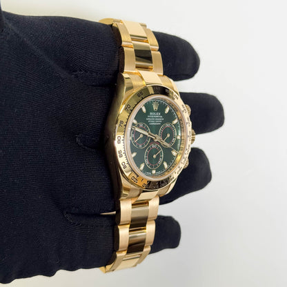 Rolex Daytona 40mm Green Dial Watch Ref# 116508 - Happy Jewelers Fine Jewelry Lifetime Warranty