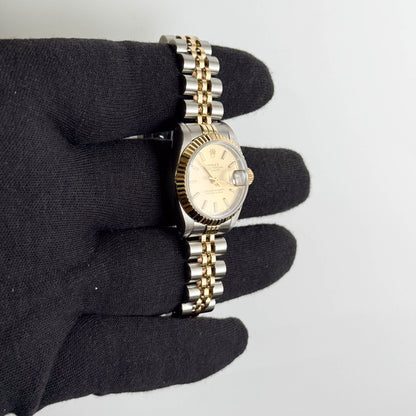Rolex Datejust 26mm Champagne Dial Watch Ref# 69173