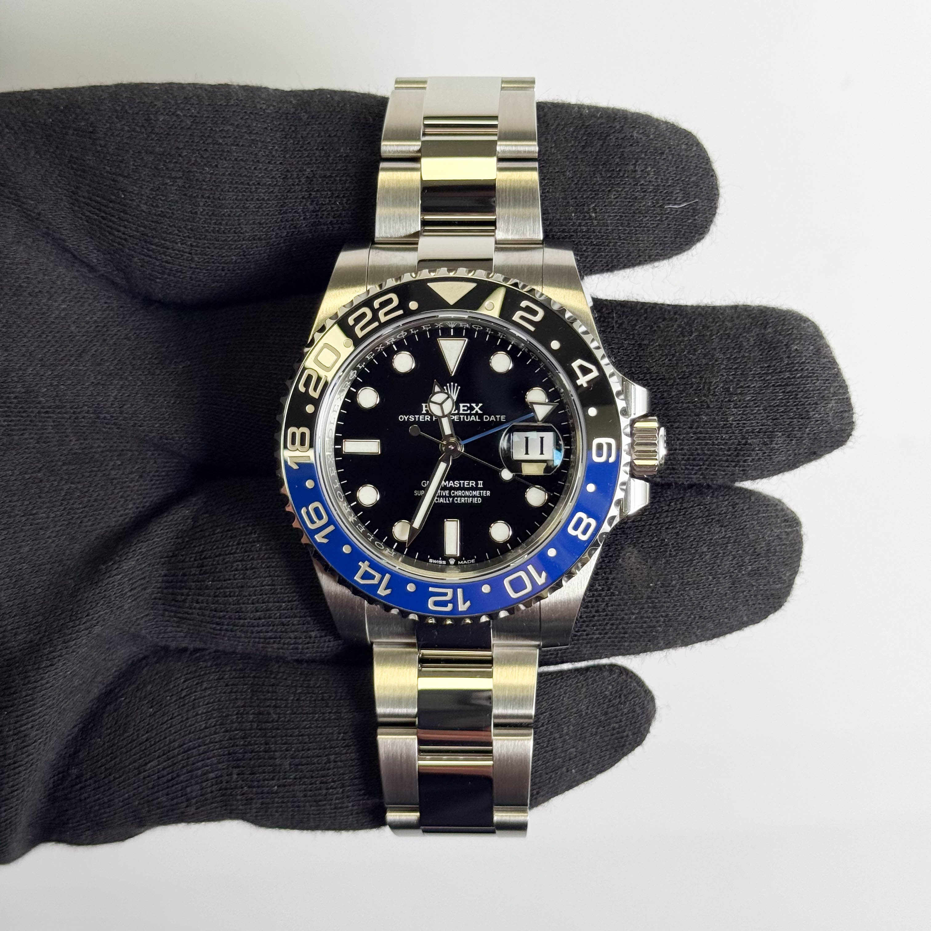 Rolex GMT-Master II "Batman" 40mm Black Dial Watch Ref# 126710BLNR