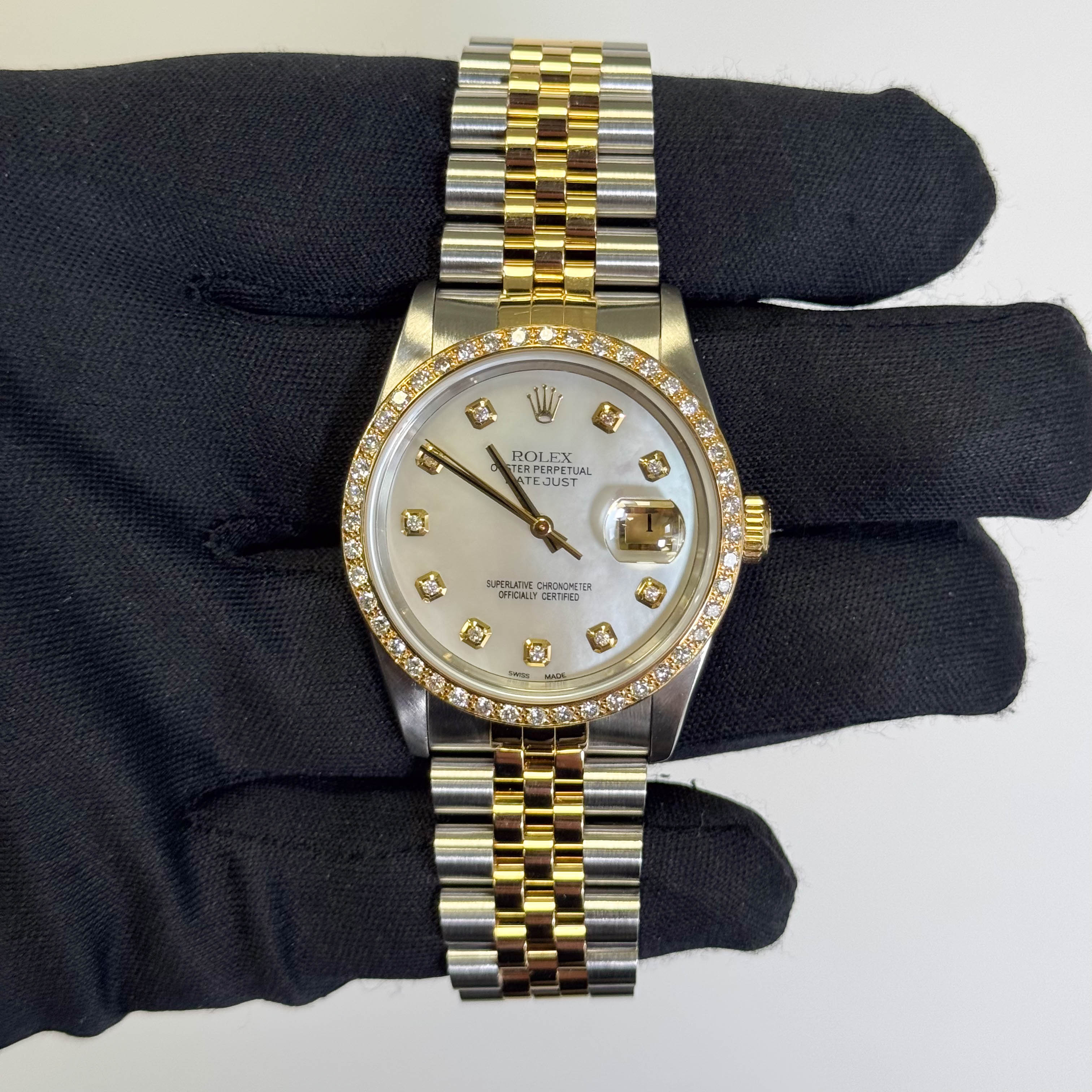 Rolex Datejust 36mm MOP Dial Watch Ref# 16233