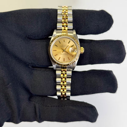 Rolex Datejust 26mm Champagne Dial Watch Ref# 69173 - Happy Jewelers Fine Jewelry Lifetime Warranty