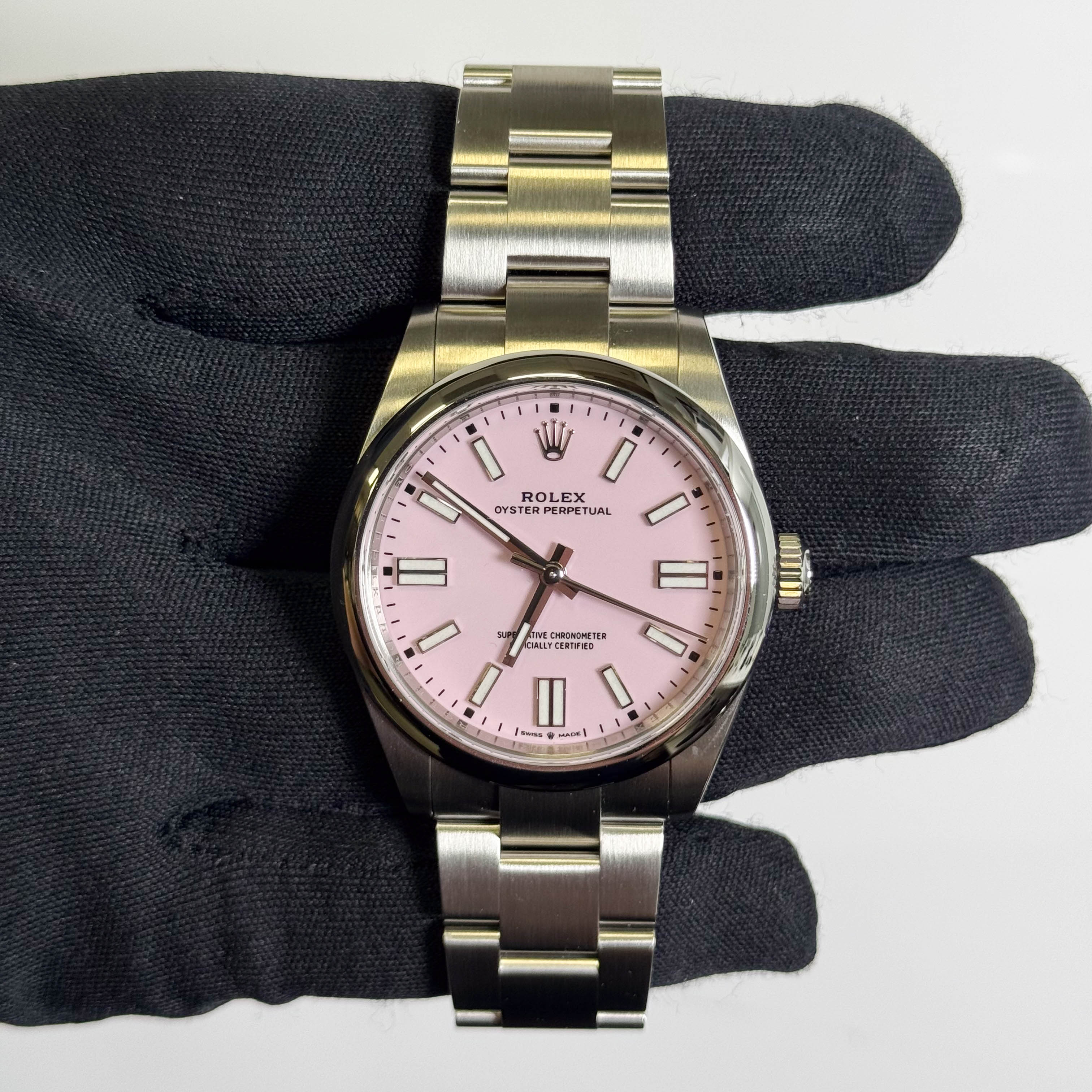 ロレックス ROLEX ピンク Rolex Oyster Perpetual Steel Candy Pink Dial 41mm 134300-0013