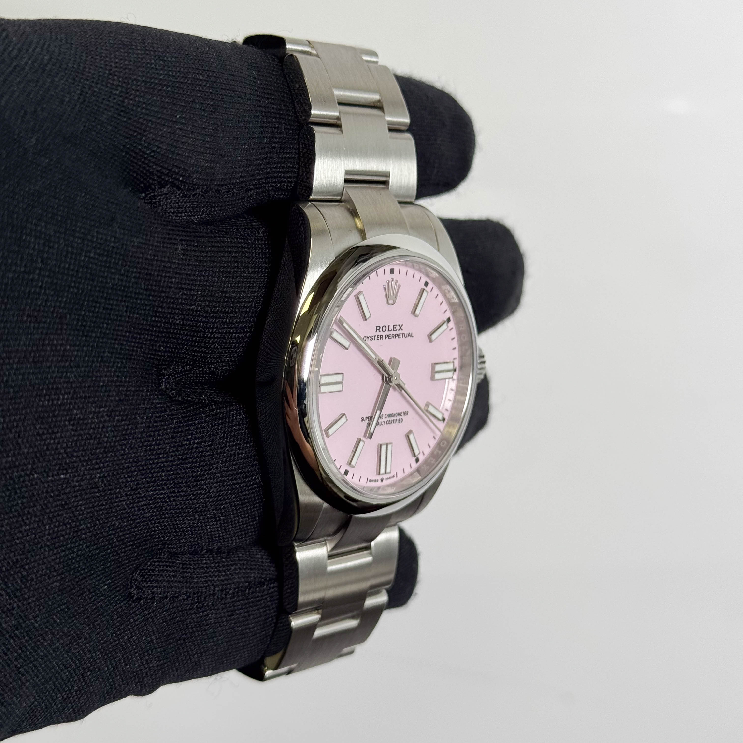 Rolex Oyster Perpetual 41mm Candy Pink Dial Watch Ref# 134300