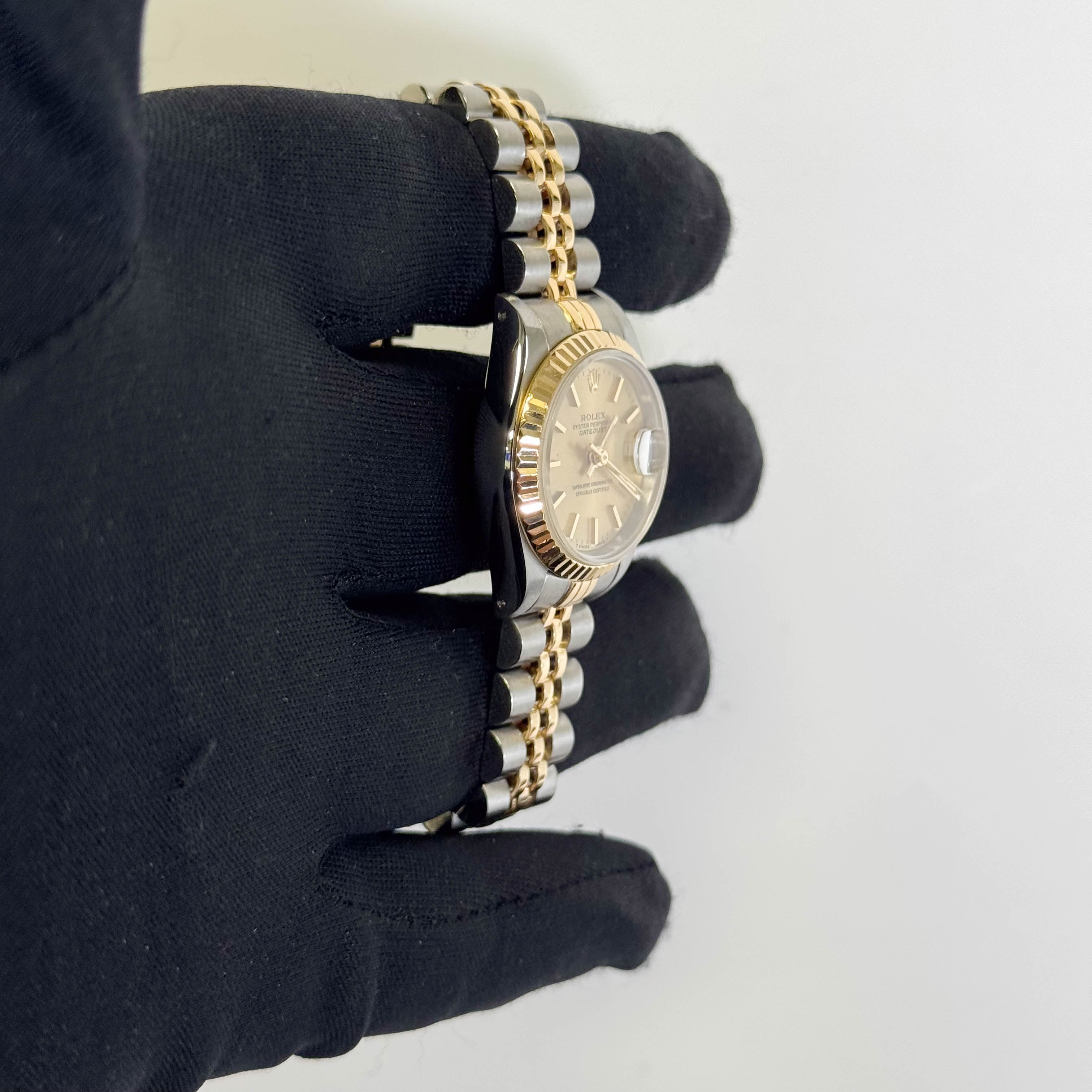 Rolex Datejust 26mm Champagne Dial Watch Ref# 69173 - Happy Jewelers Fine Jewelry Lifetime Warranty