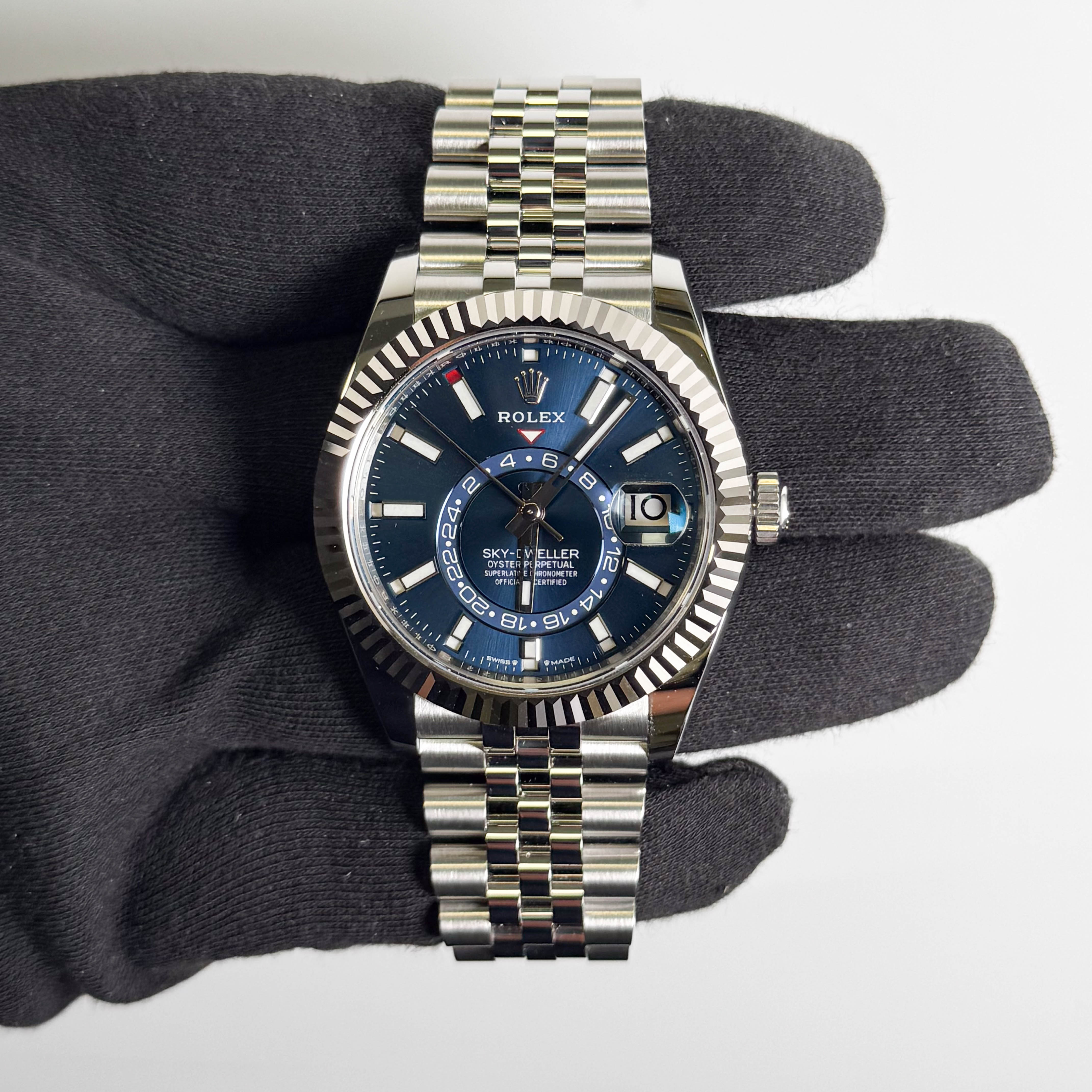 Rolex Sky-Dweller 42mm Blue Dial Watch Ref# 336934