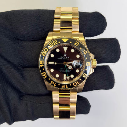 Rolex GMT-Master II 40mm Black Dial Watch Ref# 116718LN