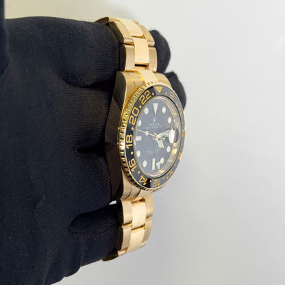Rolex GMT-Master II 40mm Black Dial Watch Ref# 116718LN