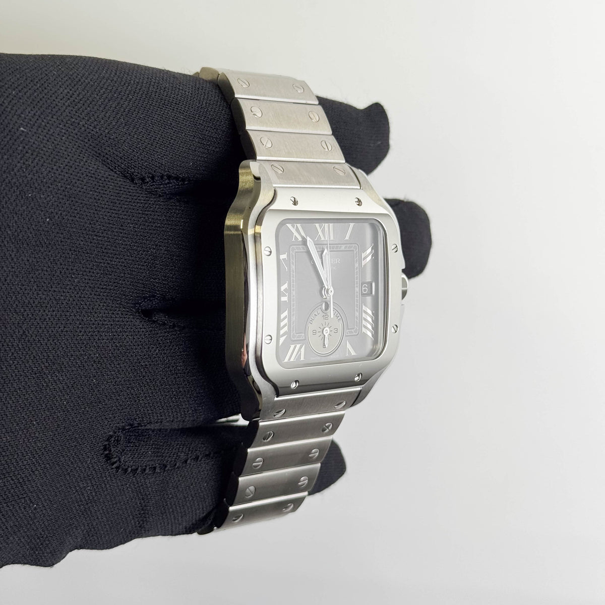 Cartier Santos 40mm Grey Dial Watch Ref# WSSA0076
