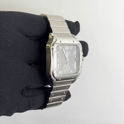 Cartier Santos 40mm Grey Dial Watch Ref# WSSA0076