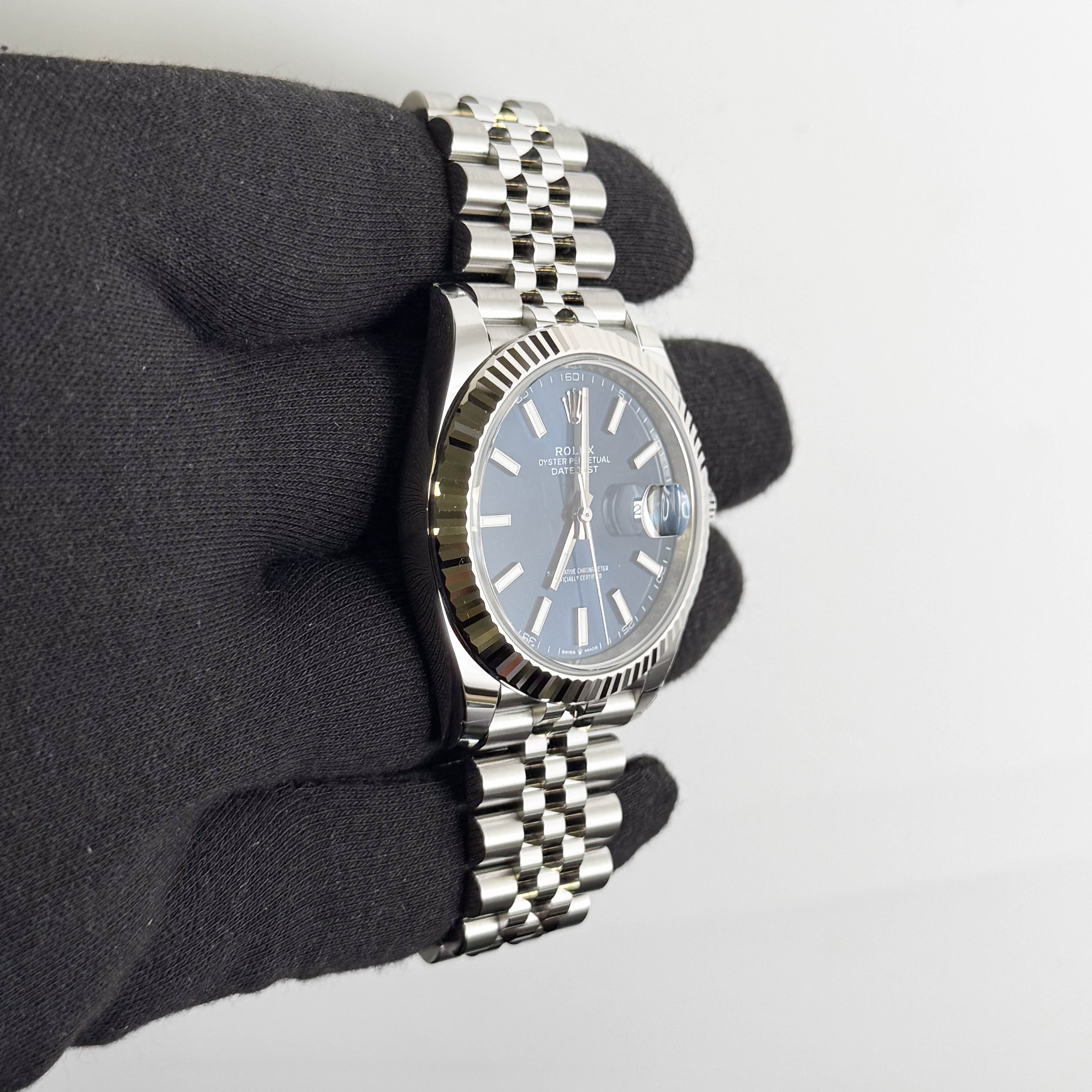 Rolex Datejust 41mm Blue Dial Watch Ref# 126334