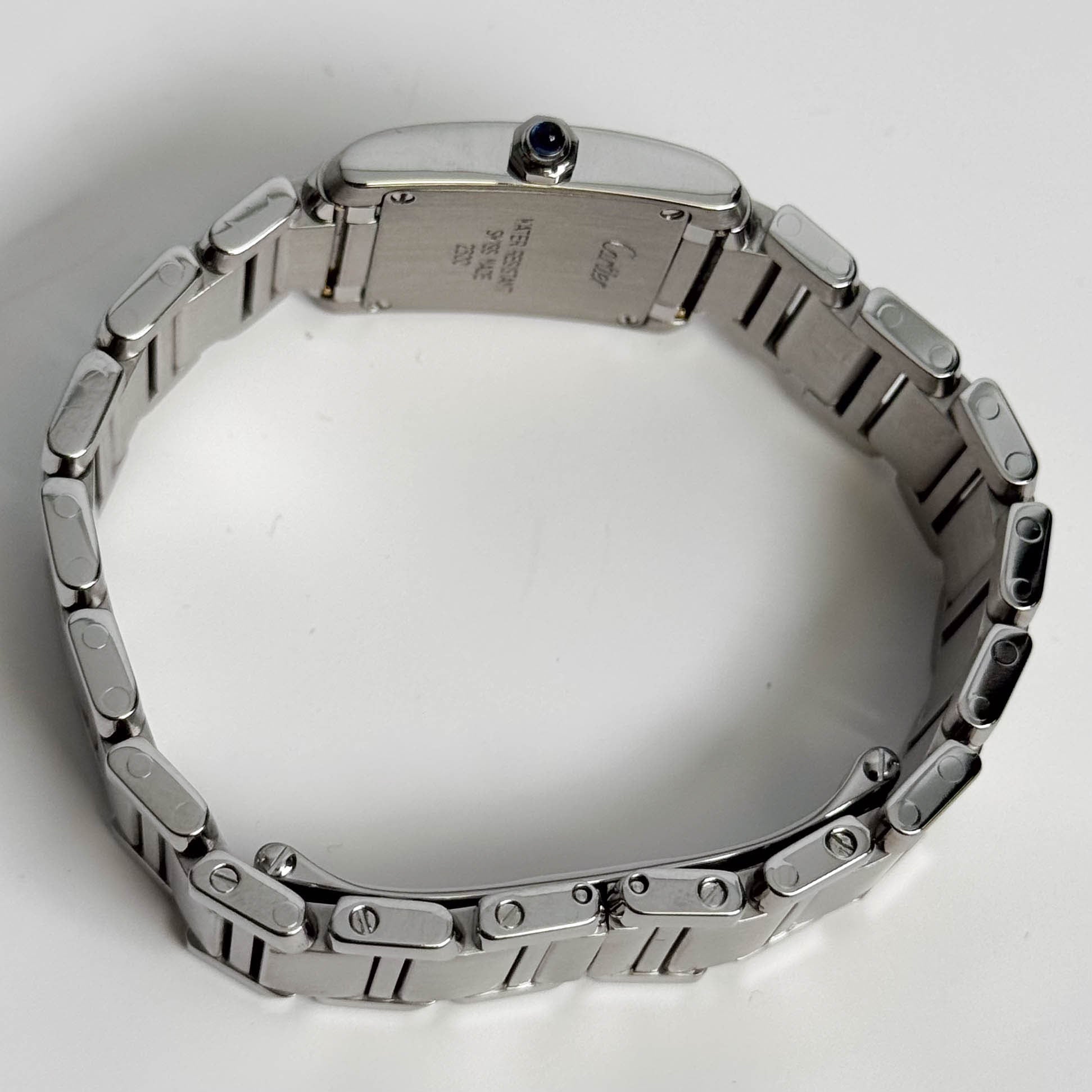 Cartier Tank Stainless Steel 20mm Ivory Dial Watch Ref# W51008Q3 - Happy Jewelers Fine Jewelry Lifetime Warranty