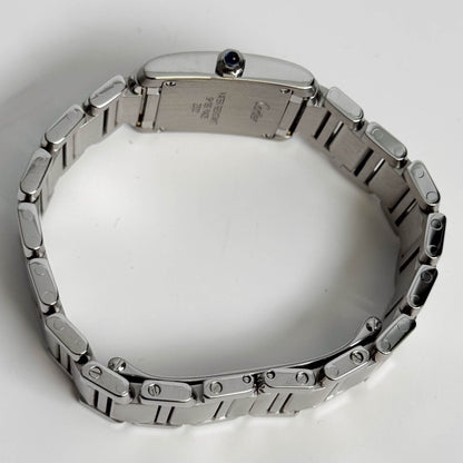 Cartier Tank Stainless Steel 20mm Ivory Dial Watch Ref# W51008Q3 - Happy Jewelers Fine Jewelry Lifetime Warranty