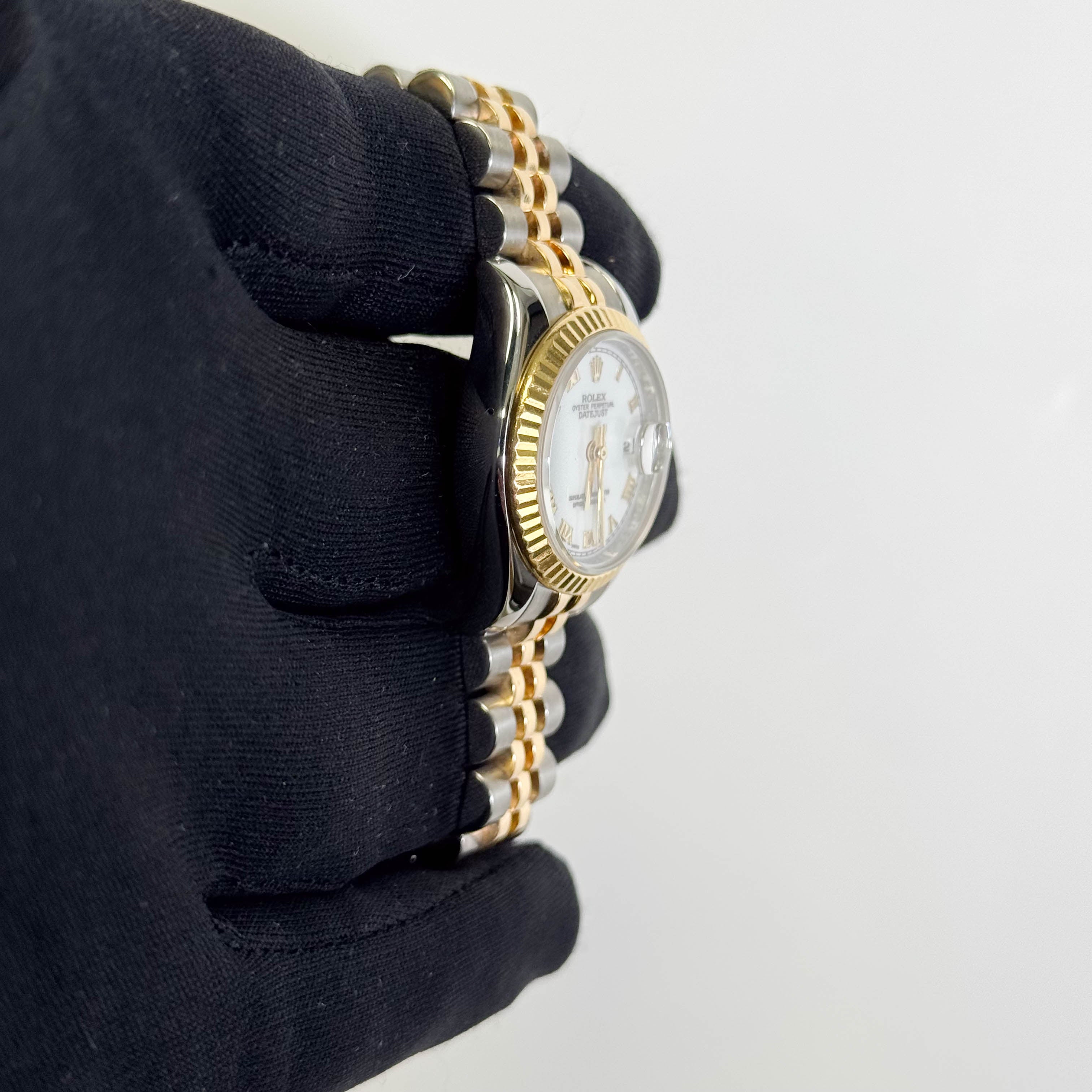 Rolex Datejust 26mm White Dial Watch Ref# 179173