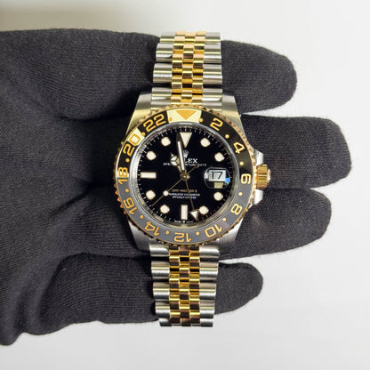 Rolex GMT-Master II 40mm Black Dial Watch Ref# 126713GRNR
