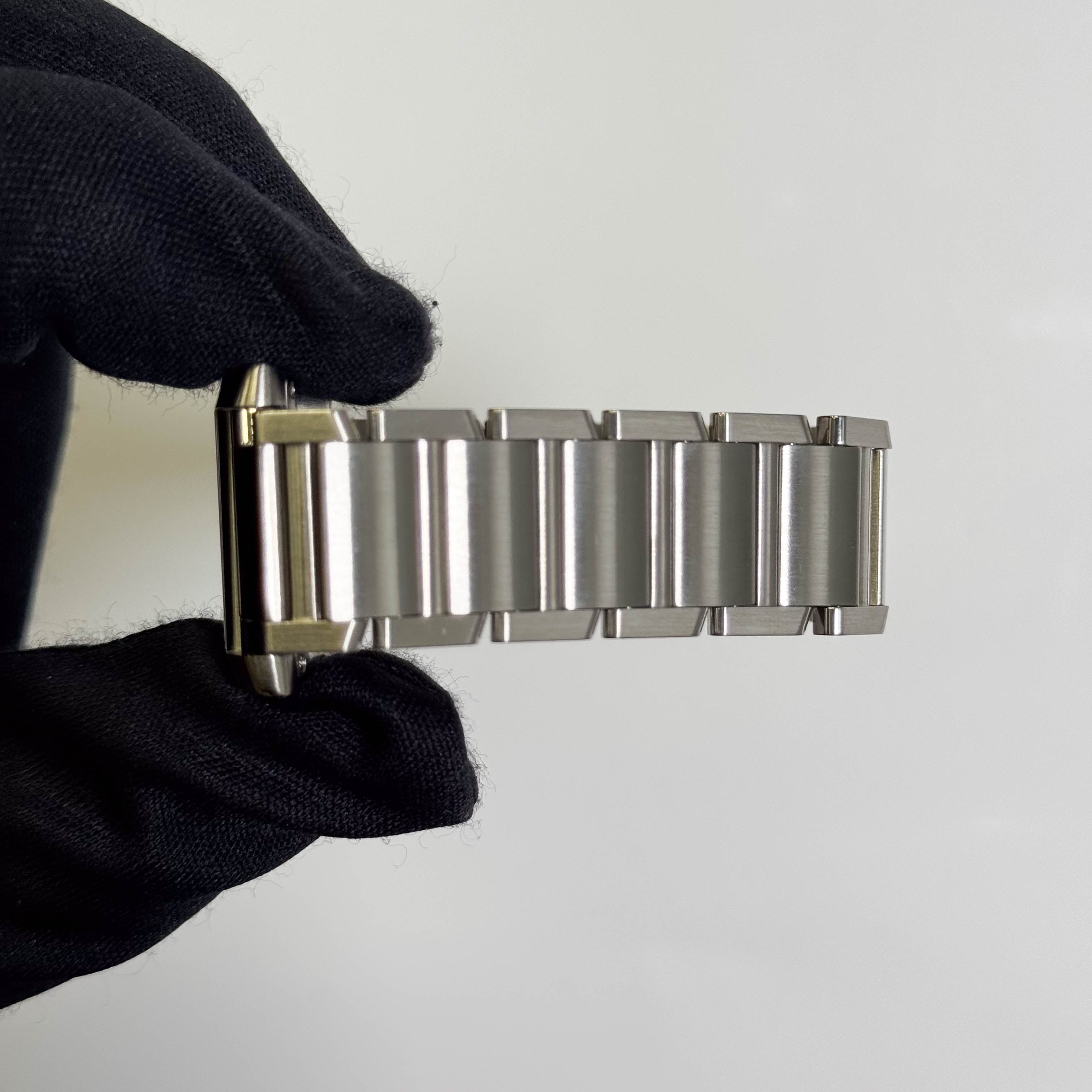 Cartier Tank Stainless Steel 25mm White/Ivory Dial Watch Ref# W51011Q3 - Happy Jewelers Fine Jewelry Lifetime Warranty