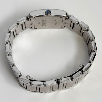 Cartier Tank Stainless Steel 20mm Ivory Dial Watch Ref# W51008Q3 - Happy Jewelers Fine Jewelry Lifetime Warranty