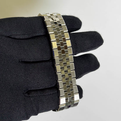 Rolex Land-Dweller Platinum 40mm Ice Blue Honeycomb Dial Watch Ref# 127336 - Happy Jewelers Fine Jewelry Lifetime Warranty