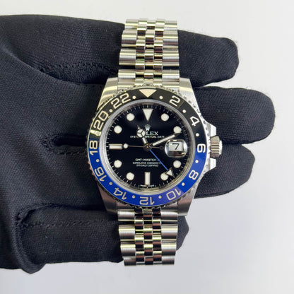 Rolex GMT-Master II "Batgirl" 40mm Black Dial Watch Ref: 126710BLNR