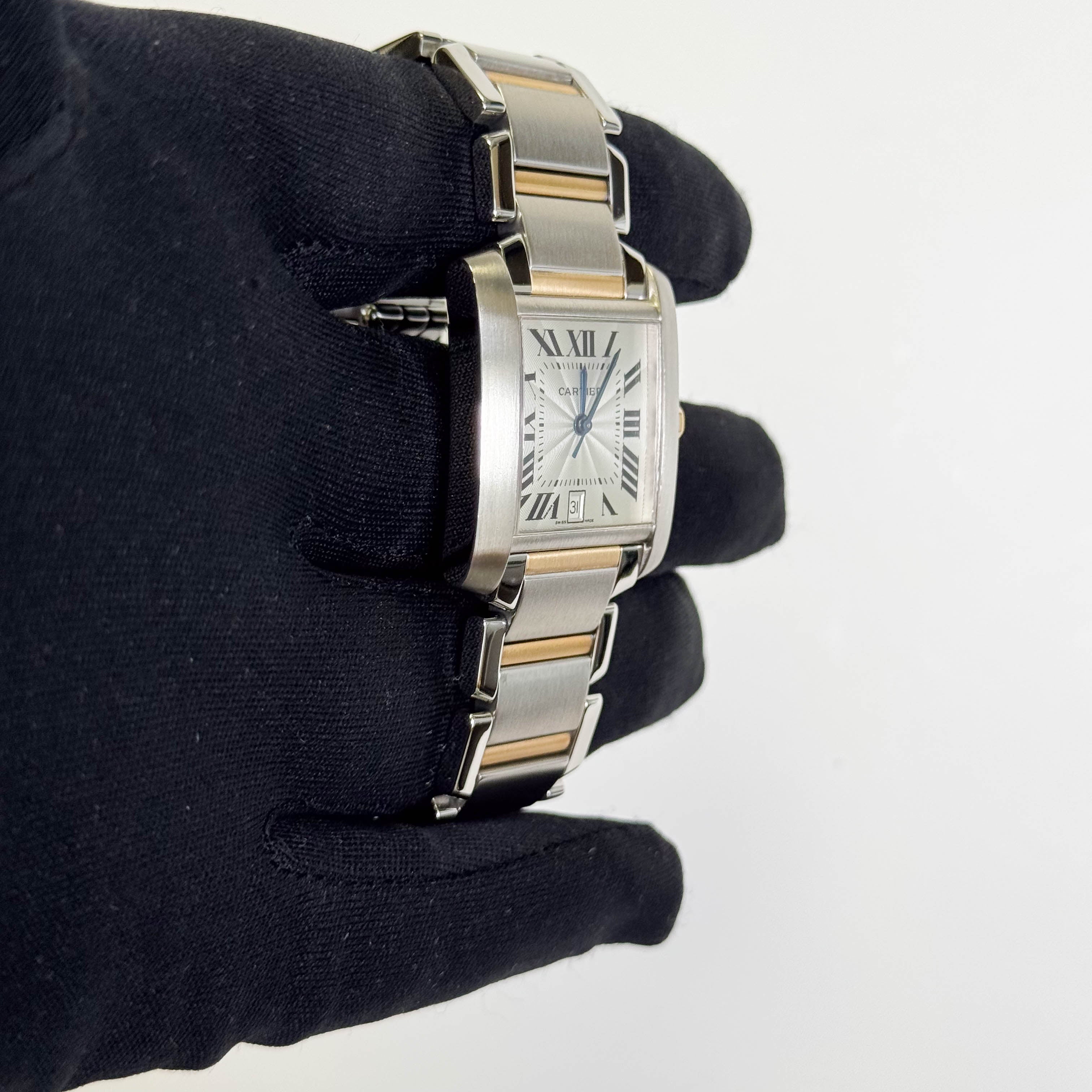 Cartier Tank Francaise 25mm Ivory Dial Ref#W51005Q4