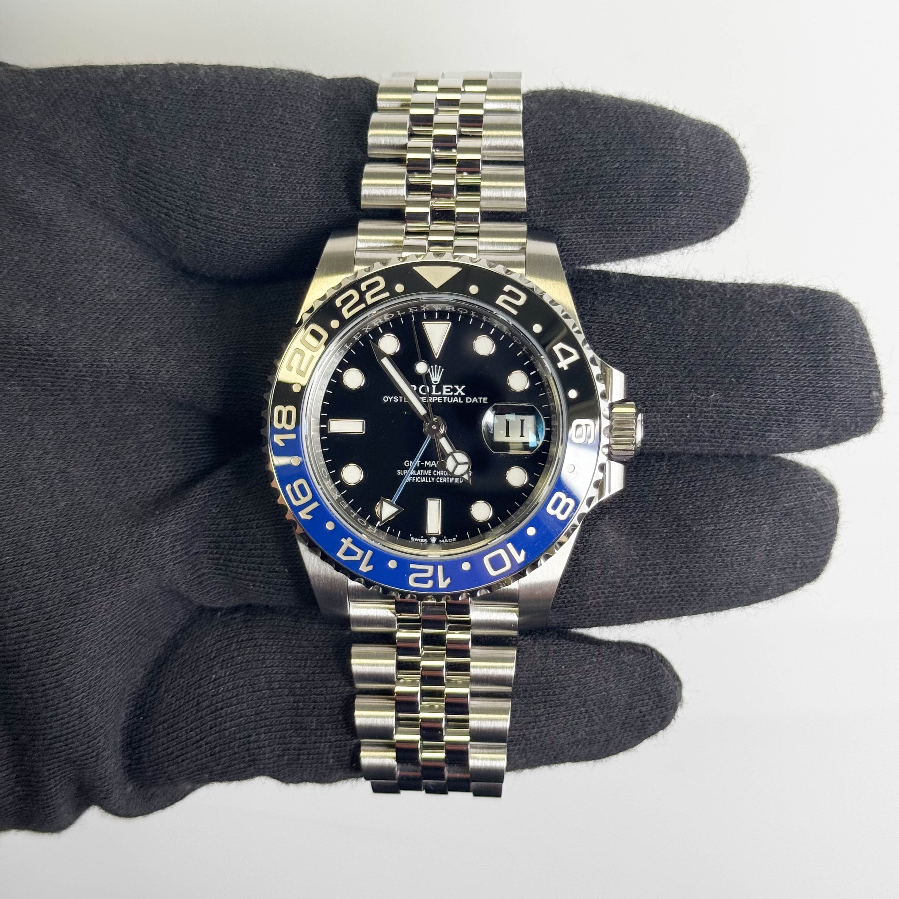 Rolex GMT Master II 40mm Black Dial Watch Ref# 126710BLNR