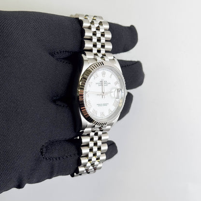 Rolex Datejust 36mm White Dial Watch Ref# 126234