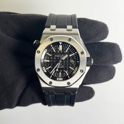 Audemars Piguet Royal Oak 42mm Black Dial Watch Ref# 15703ST.OO.A002CA.01