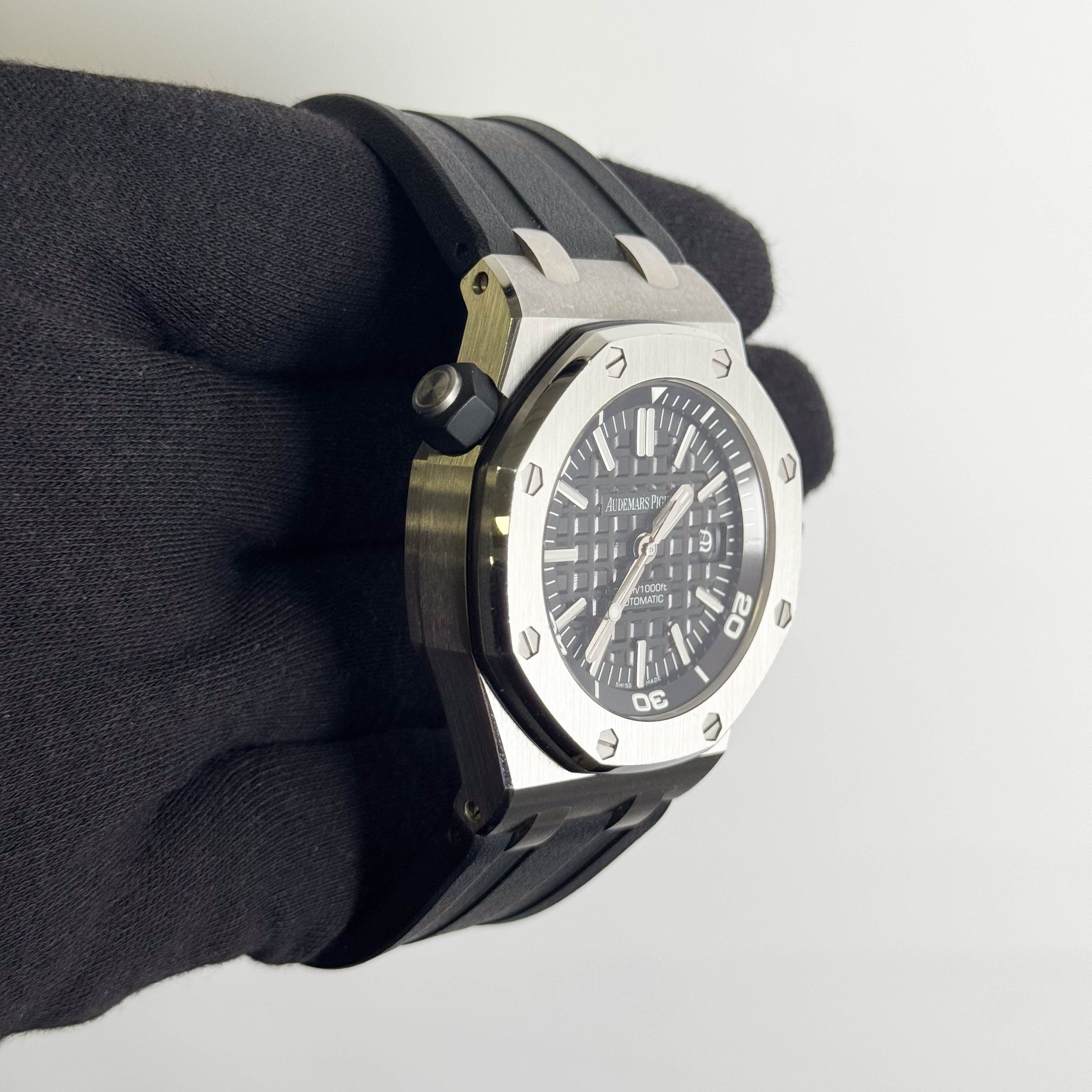 Audemars Piguet Royal Oak 42mm Black Dial Watch Ref# 15703ST.OO.A002CA.01