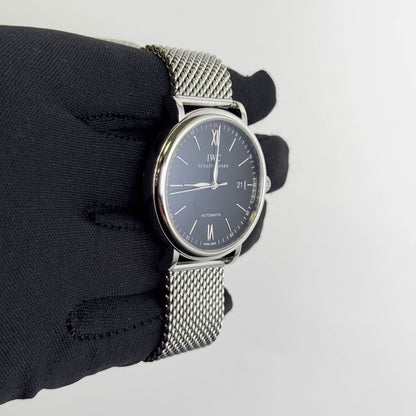 IWC Portofino 40mm Black Dial Watch Ref# IW356506