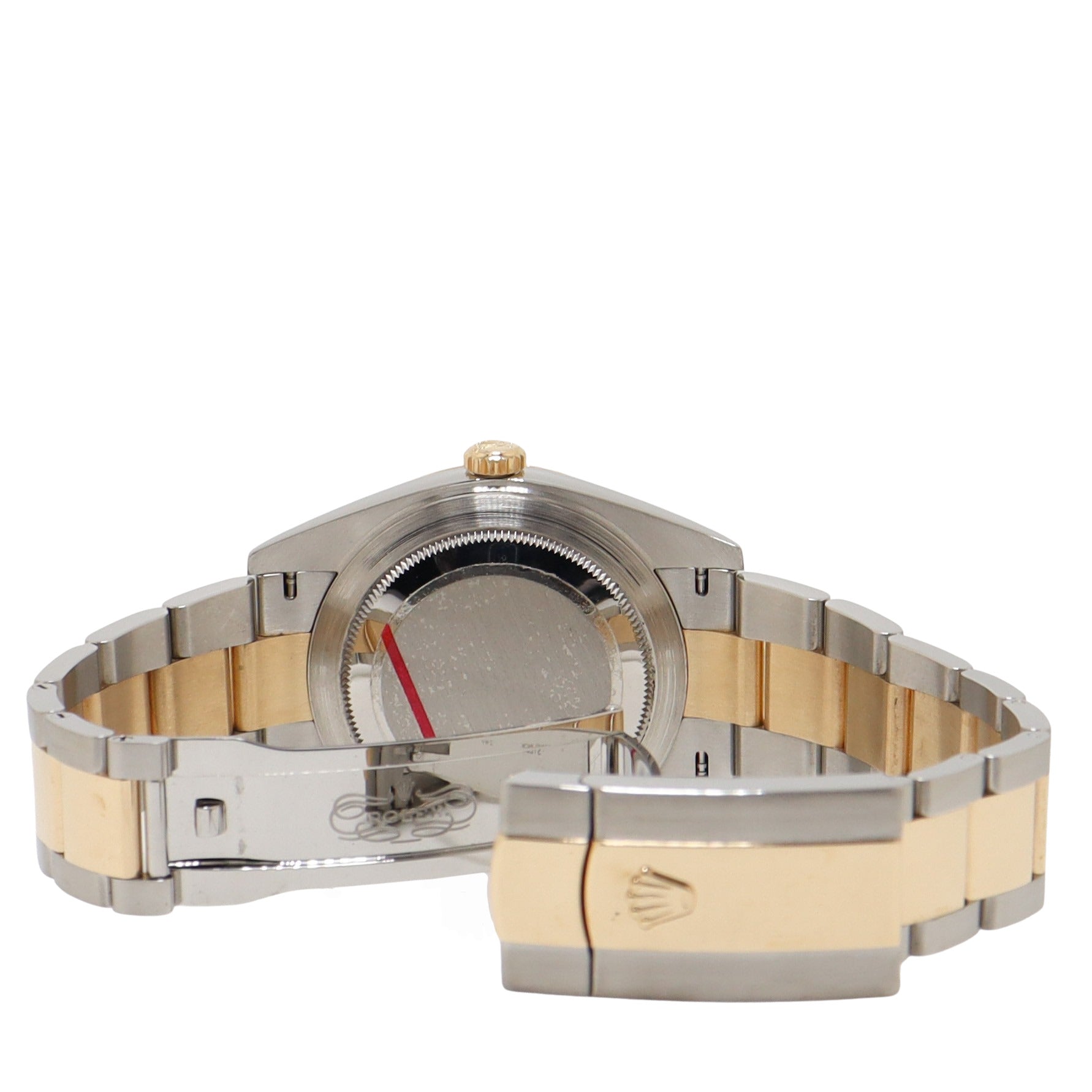 Rolex Datejust 41mm Yellow Gold & Stainless Steel Black Stick Dial Watch Reference# 126333 - Happy Jewelers Fine Jewelry Lifetime Warranty